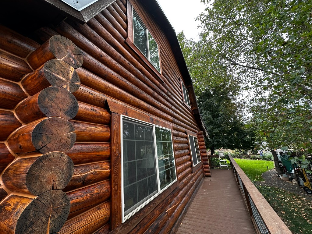 Log Home Restoration — after