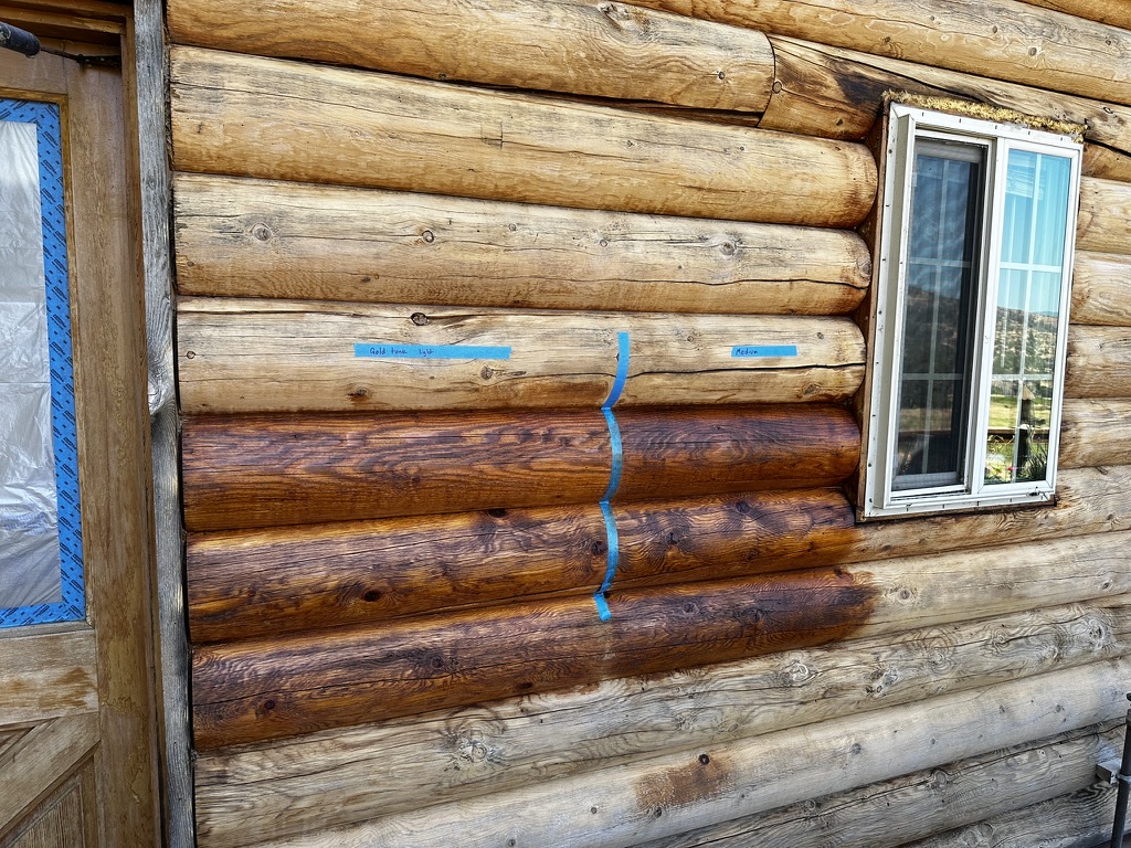 Log Home Staining